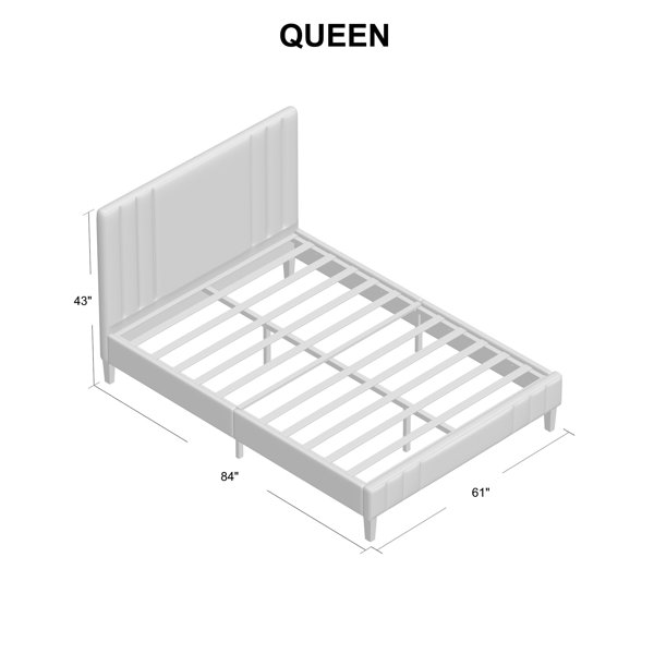 Moniz upholstered low profile deals platform bed